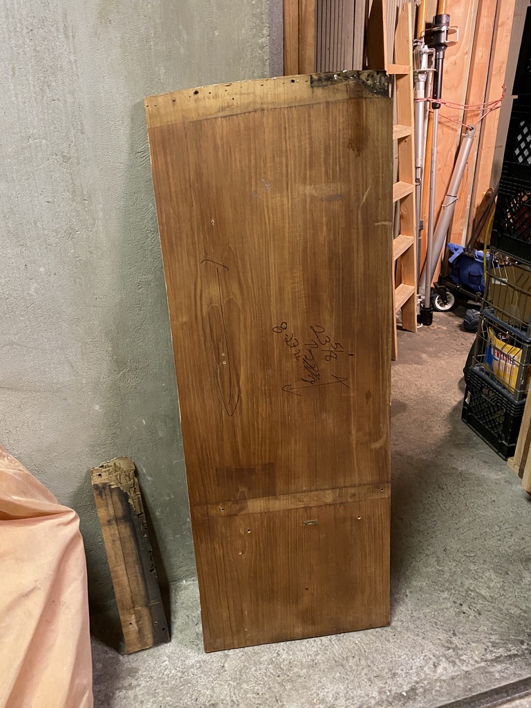 Old bulkhead with rot